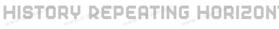 History Repeating Horizontal字体转换